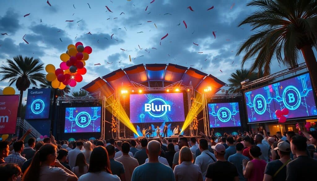 Blum crypto airdrop token launch event