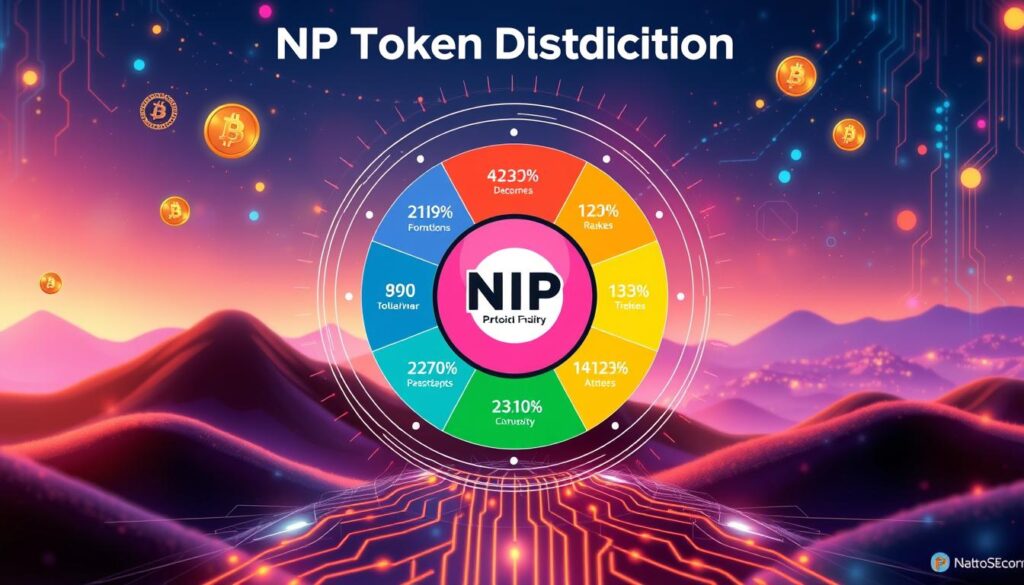 NP tokens distribution