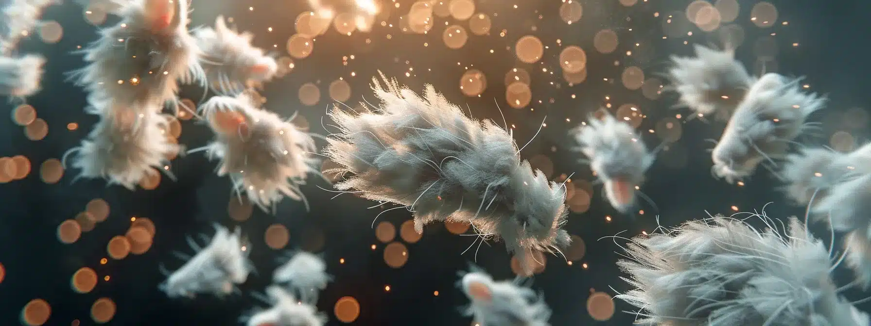 a flurry of fluffy white paws floating gracefully through the air in a whimsical airdrop.