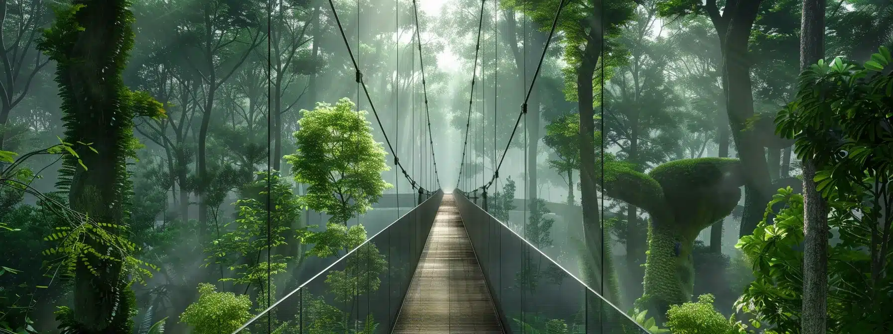 a futuristic glass bridge spanning across a vast digital landscape connecting two worlds - the linea testnet bridge.