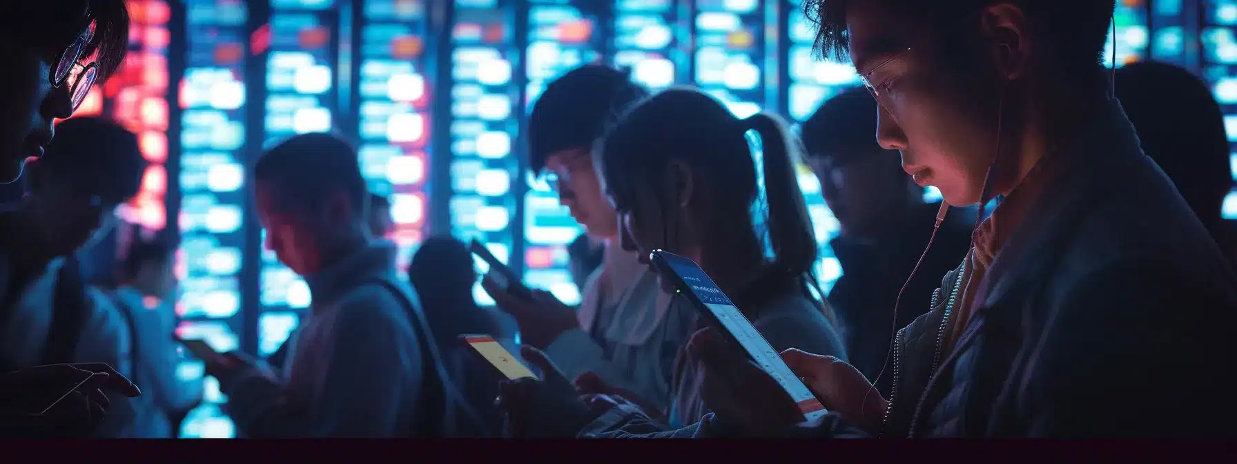 a group of investors and enthusiasts eagerly checking their smartphones for not pixel airdrop updates, gathered around a large digital screen displaying real-time market data and community engagement metrics.